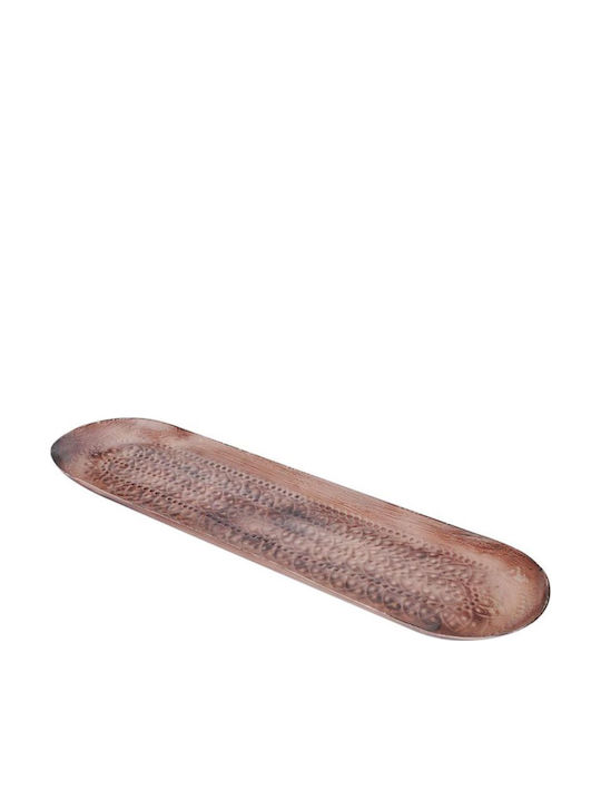 Atmosphera Metal Oval Serving Tray in Brown Color 62x17x2.5cm 00.07.72049 1pcs