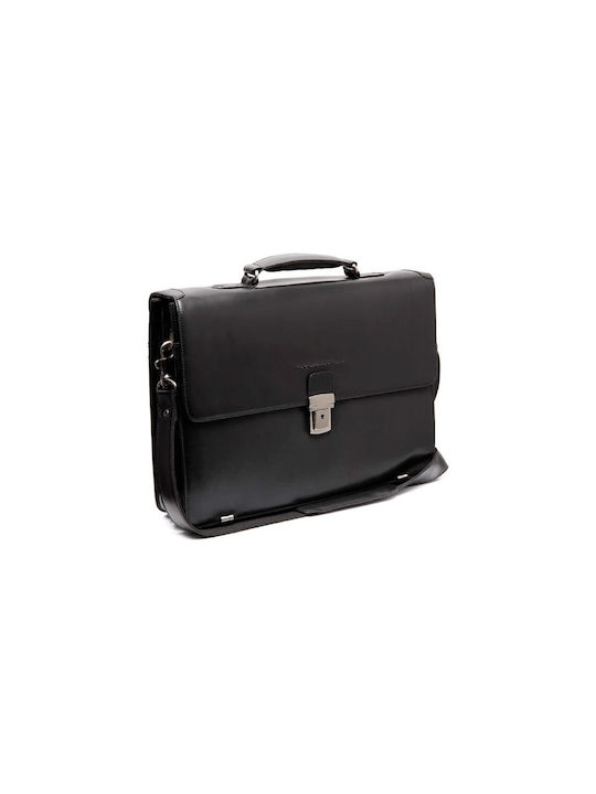 Piele Servietă pentru bărbați Negru C40.110100