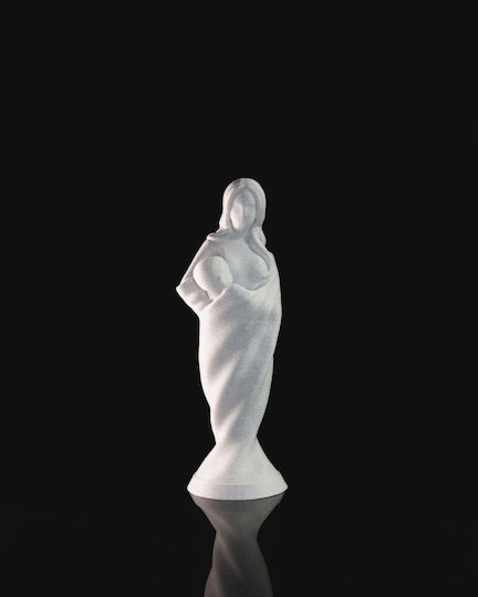 3D Art Shop Декоративен за пространство Mother and Infant Statue Grey Marble 8x7.5x22.5см 1бр