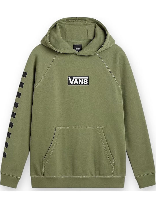 Kids Sweatshirt with Hood and Pockets Olive  Fleece Hoodie