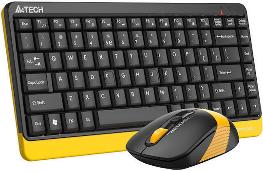 A4Tech Fstyler FG1110 Безжично Комплект клавиатура и мишка Кирилски Черен
