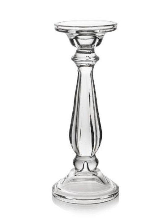Луксозен стъклен свещник Loxia Φ10/h25 12бр