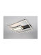 Trio Lighting Πλαφονιέρα Οροφής Μαύρη με Ενσωματωμένο LED