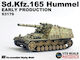 Dragon Models Sd.kfz.165 Hummel German Army Modeling Figure Tank in Scale 1:72 10.2x4.5cm.
