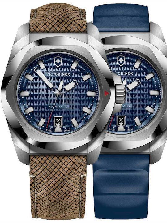 Victorinox Inox Ανδρικό Ρολόι Μπαταρίας σε Καφέ...