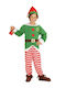 Kids Christmas Costume Elf (116 Cm / 4-5 Years Old) Green