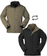 Mil-Tec Reversible Cold Weather Κυνηγετικό Μπουφάν Διπλής Όψης Μαύρο