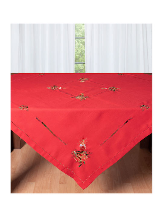 Christmas Tablecloth Red L140xW140cm.