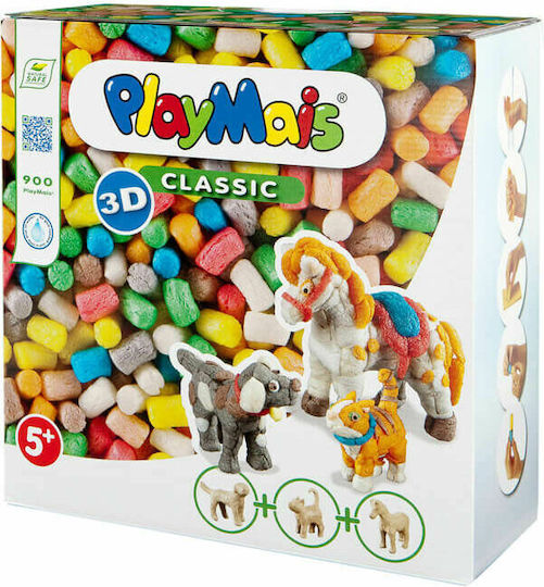 Playmais Παιδική Χειροτεχνία Κατασκευές 3d Με Σφουγγαράκια Κατοικίδια Ζώα για Παιδιά 3+ Ετών