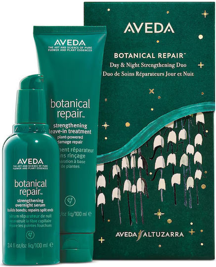 Aveda Botanical Repair Day & Night Strengthening Duo Haarkur-Set für strapaziertes Haar mit Serum und Behandlung 2Stück