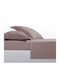 Nef-Nef Homeware Sheet Super-Double with Elastic 160x200+35cm. Elements Mocca