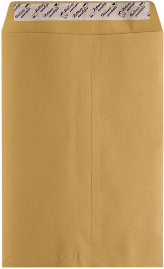 Set Umschläge Korrespondenz mit Aufkleber 25Stück 16.2x22.9cm in Gelb Farbe