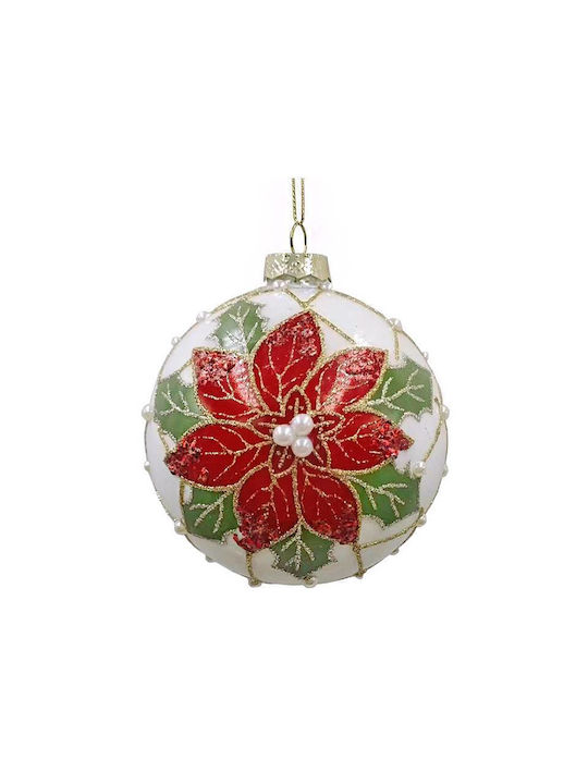 Hanging Ball Ornament Ornament Glass Red 10cm