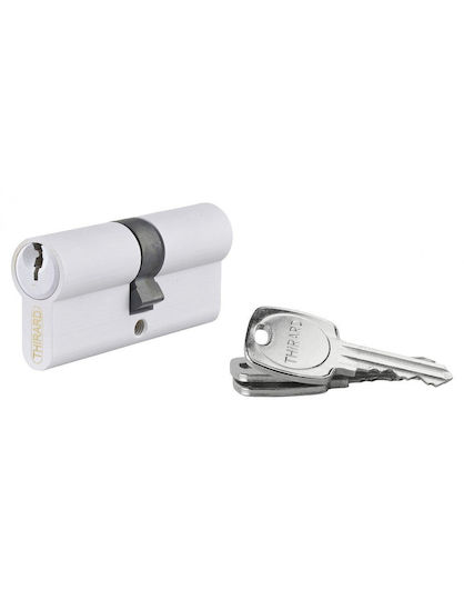 Thirard Lock Cylinder Security 70mm (35-35) with 3 Keys White