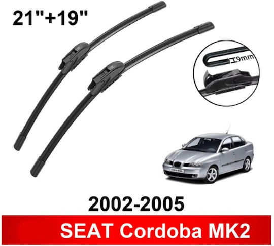 Bosch Aerotwin Front Wiper Blades Set 3398000015 Seat Mk2 2002 2003 2004 2005 2006 Front Set 53cm 45cm 21" + 18" 2 Pieces