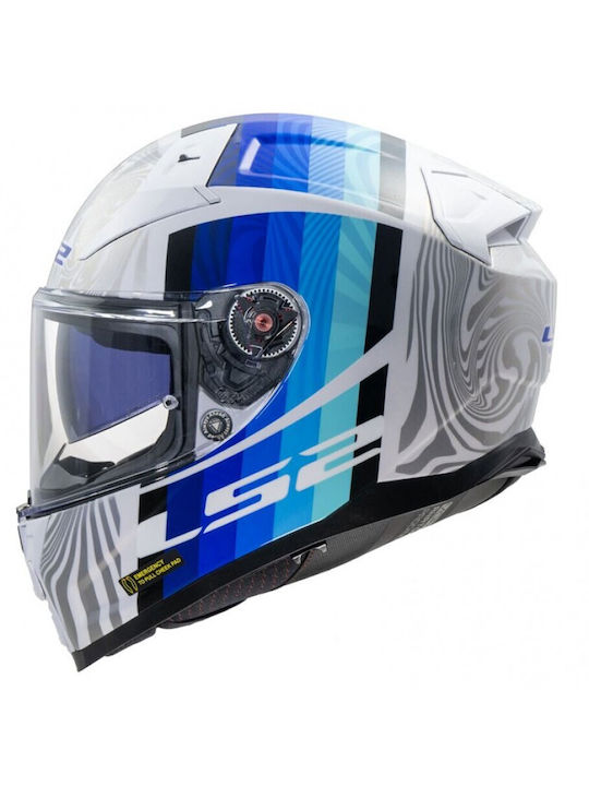 LS2 Vector II FF811 Freedom Gloss White/Silver ...