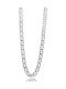Silver Chain Neck Theta Wide Thickness 9.9mm and Length 55cm