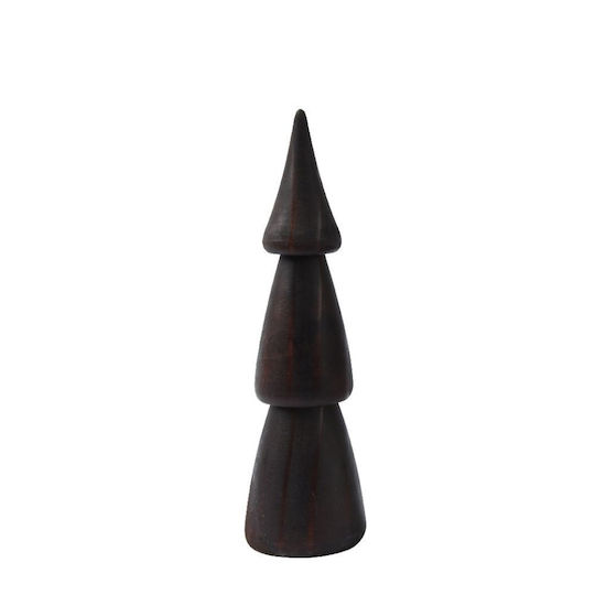 Christmas Decorative Wood Tree 25cm Brown Tabletop