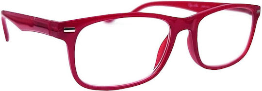 Lumia Optics Reading Glasses +1.00 in Red color REDCPR2401C2100