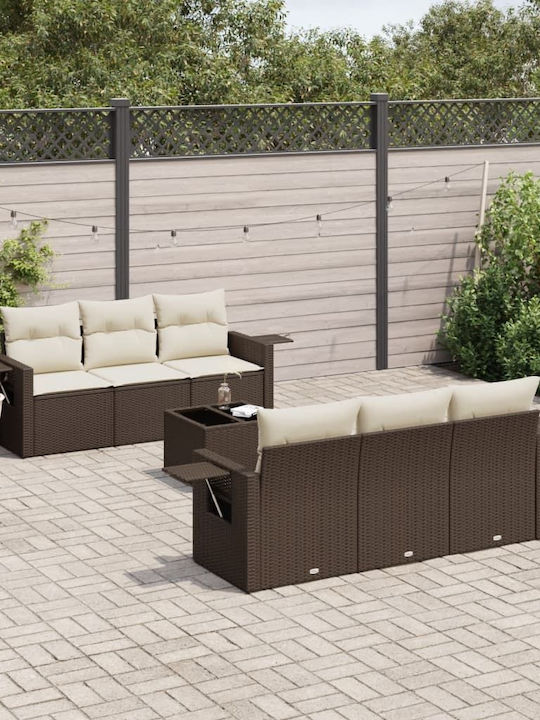 vidaXL Garten- und Outdoor-Möbelsets 7 Stück Br...