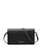 Leder Damentasche Schultertasche Schwarz