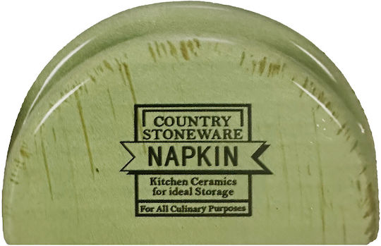 PKS Ceramic Napkin Holder Green 13x7.5x5cm PKS Ceramic Napkin Holder Green 13x7.5x5cm