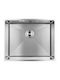 Laveo Ένθετος Νεροχύτης Inox Brushed Μ54xΠ44cm Ασημί