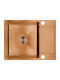 Laveo Drop-In Sink Inox Brushed W57xD44cm Bronze