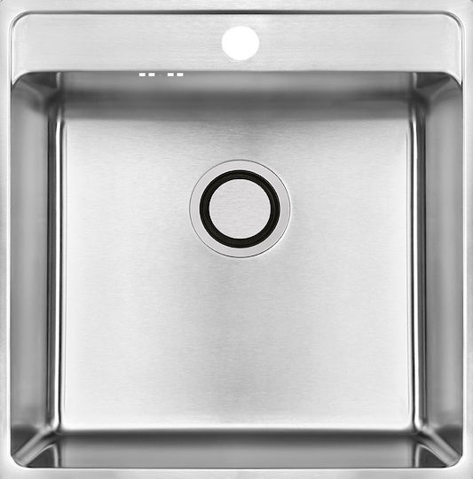 Laveo SLB 010T Ένθετος Inox Brushed Μ48xΠ49cm Ασημί