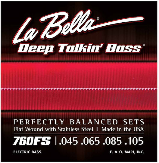La Bella Deep Talkin Flats Corzi Pentru Bas Simplă