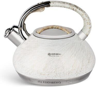 Edenberg Βραστήρας Ανοξείδωτος Λευκή 3500ml