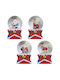 Christmas Snowball 4.5x4.5x6.5cm (Μiscellaneous Designs/Colors)