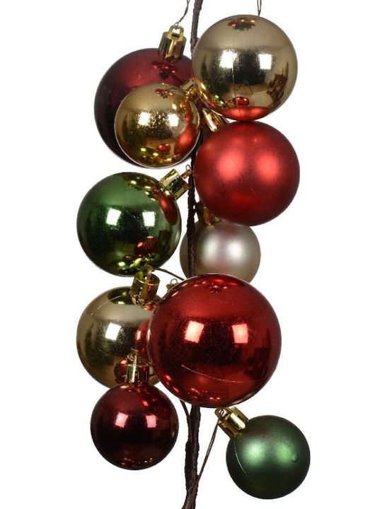 Ghirlandă Decorativă Bile de Crăciun Multicolore 180cm 306.001.0611.99