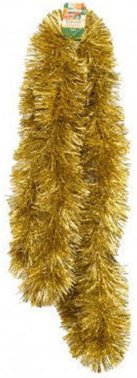 Weihnachts-Lametta-Girlande 275cm Gold