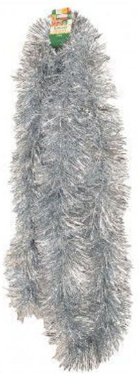 Weihnachts-Lametta-Girlande 275cm Silber