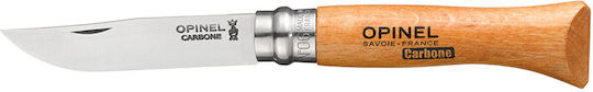 Opinel Knife Gray with Blade made of Carbon Steel