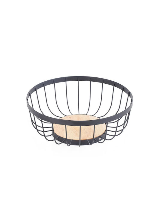 Oriana Ferelli Fruit Bowl Metallic Black 28x28x10.5cm
