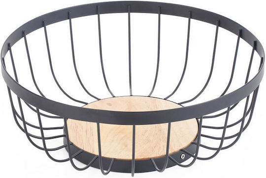 Oriana Ferelli Fruit Bowl Metallic Black 28x28x10.5cm