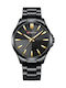 Curren Herrenuhr Batterie mit Schwarz Metallarmband
