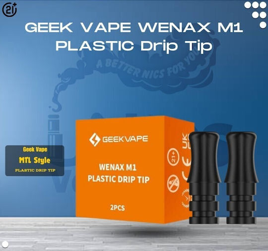 Geek Vape Wenax M1 Drip Tip Mouthpiece 2pcs in Black color