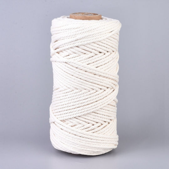 Lace Cotton White 4mm x 100m