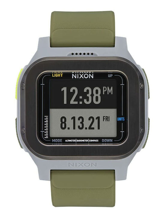 Nixon Digitaluhr Alt Nixon Digital Herrenuhr Batterie Mit Grün