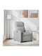 Fotoliu Relax cu Puf Grey Cloud 66x88x95cm