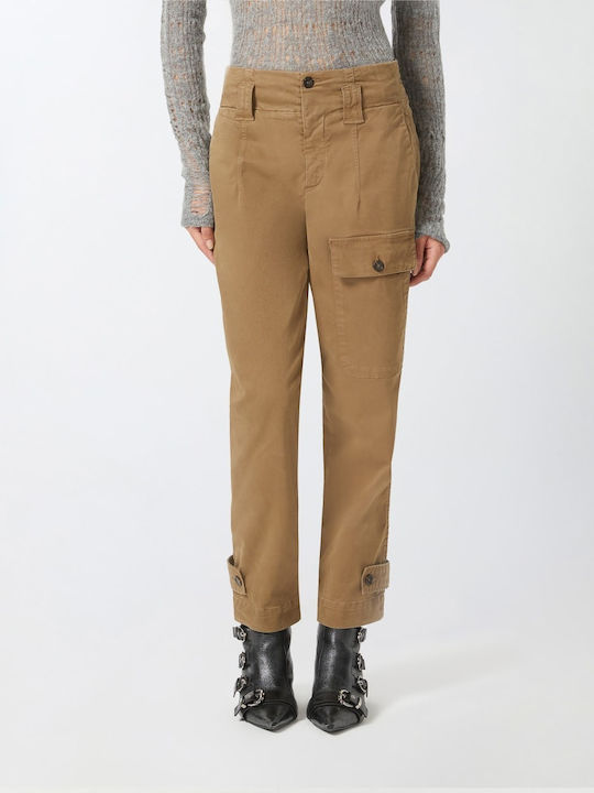 Pinko Women's Fabric Trousers Camel