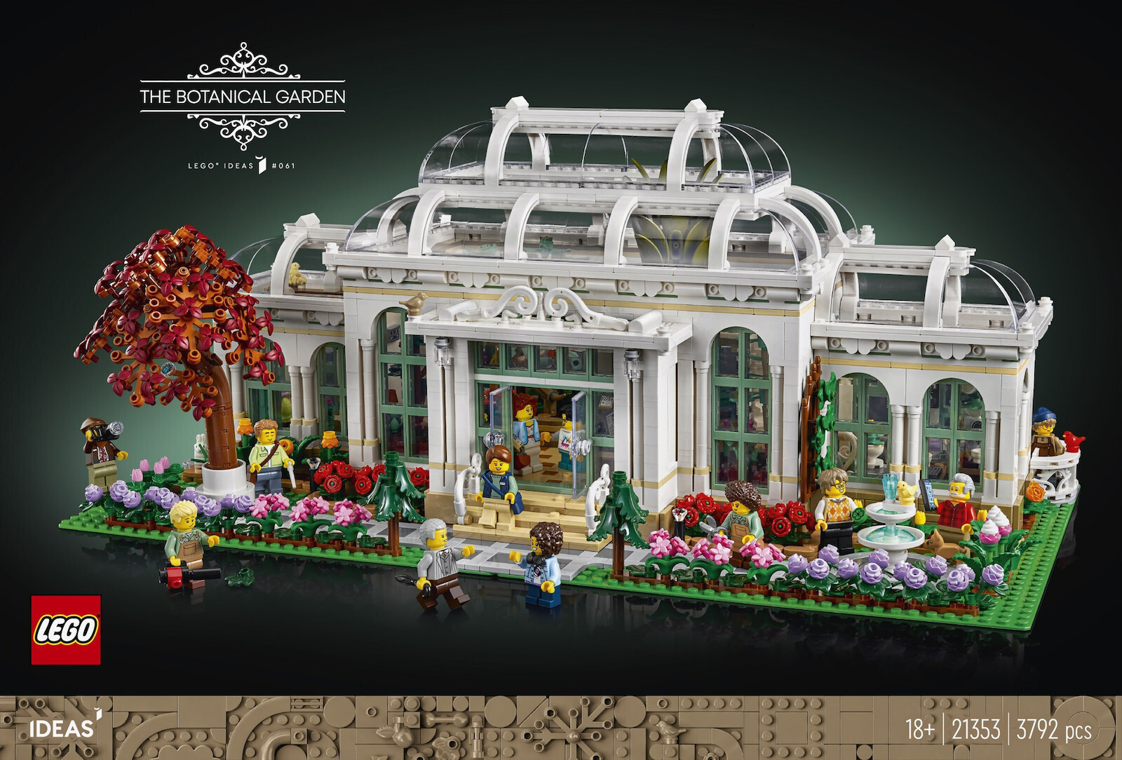 Lego Ideas The Botanical Garden for 18+ Years 3792pcs 21353