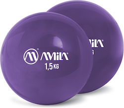 AMILA Balls Toning 1.5kg 2pcs in Purple Color