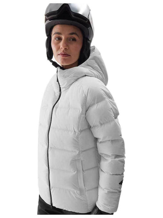 4F 4FWAW24TTJAF716-10S Frauen Jacke aus für Ski & Snowboard Weiß