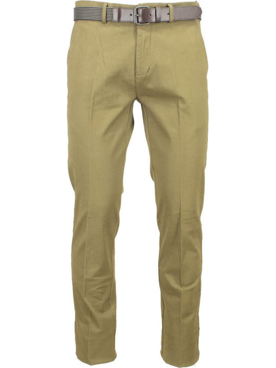 Παντελόνι Chino Ελαστικό Λαδι, Lt Khaki