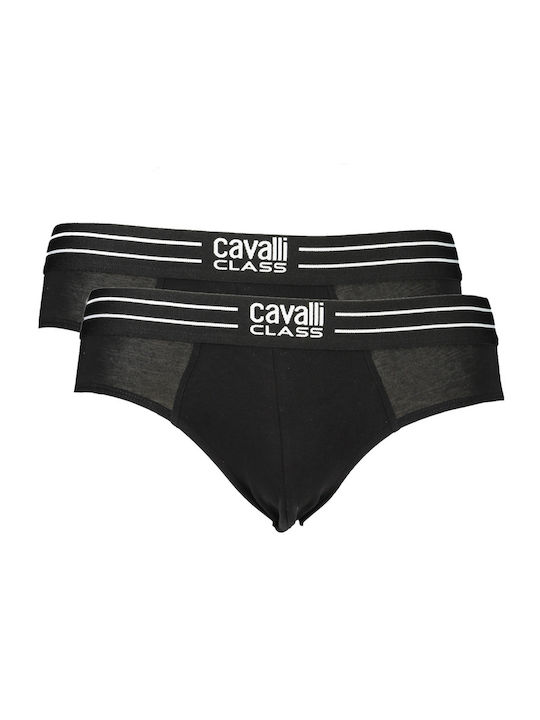 Roberto Cavalli Men's Briefs 2Pack Black