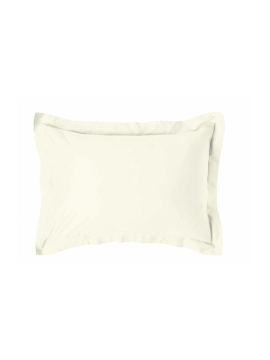 Makis Tselios Home Sheet King Size with Elastic 180x200+40cm. Ecru